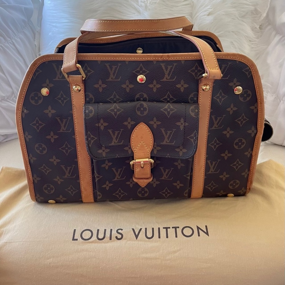 Louis Vuitton Sac Baxter pet carrier
